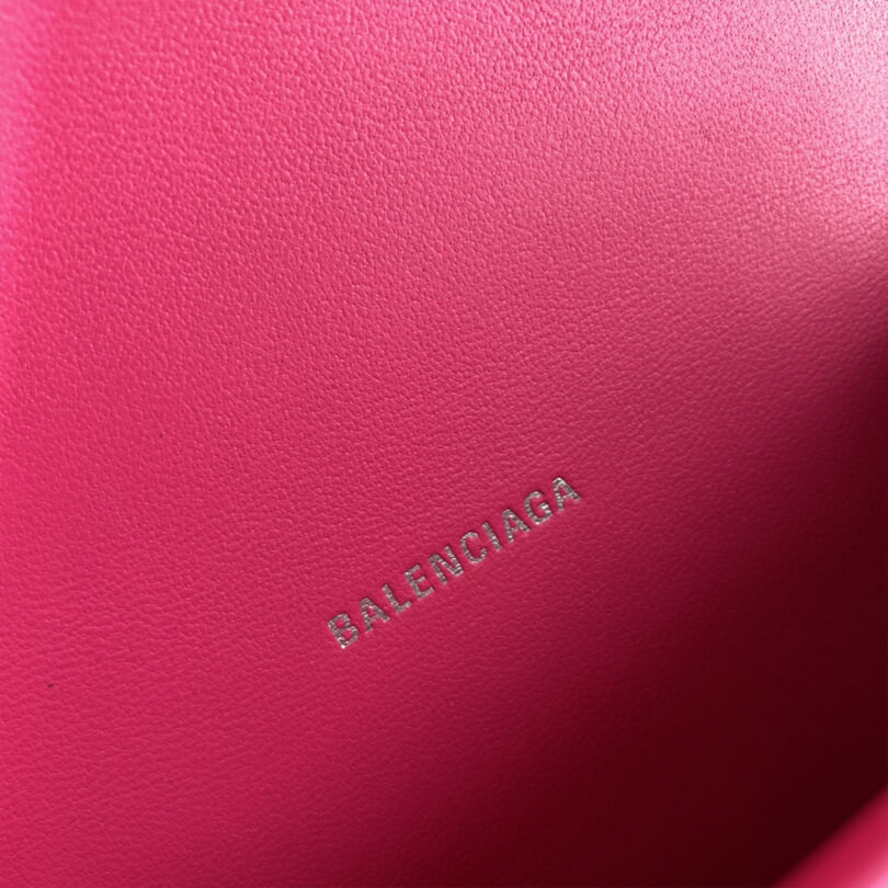 Balenciaga Hourglass XS Shiny Box Calfskin Tote