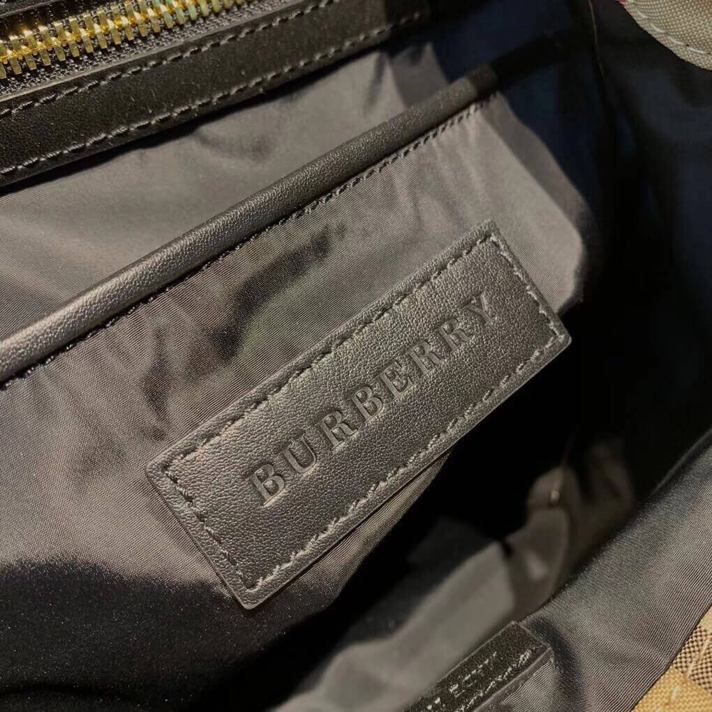 Burberry The Medium Rucksack in Icon Stripe Nylon 80151461