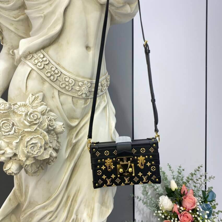 Louis Vuitton Petite Malle Monogram Metal Bag M57817