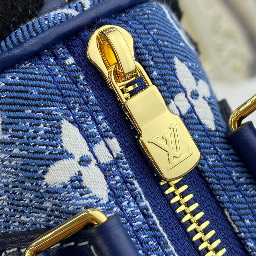 Louis Vuitton Monogram Jacquard Denim Nano Speedy M81168 M81213