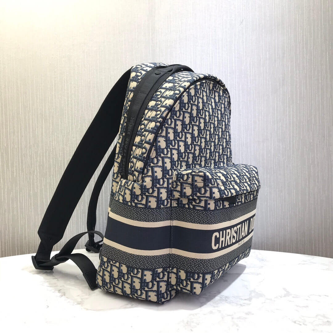 Christian Dior Oblique Jacquard Diortravel Backpack M6104