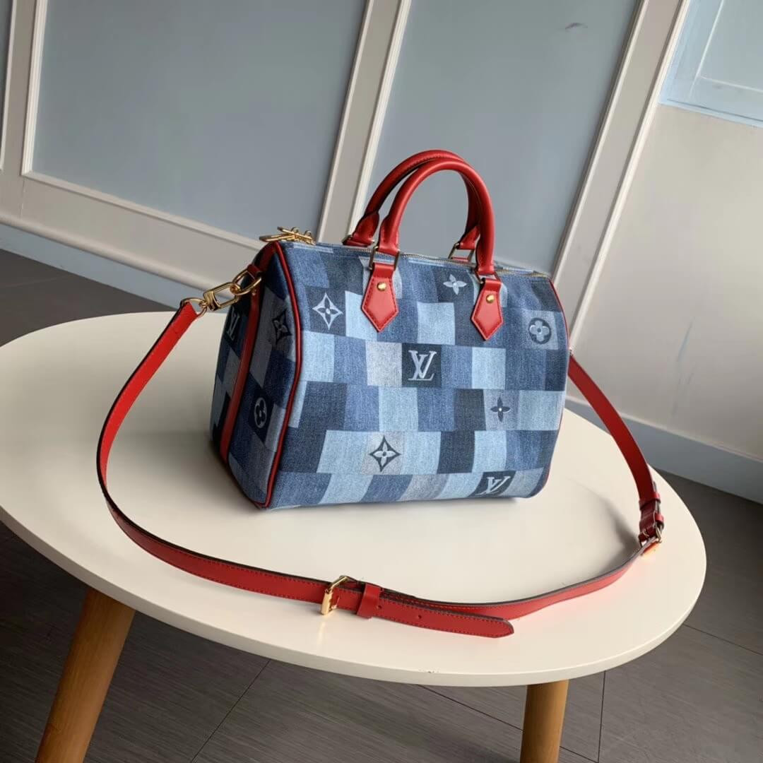 Louis Vuitton Monogram Denim Canvas Speedy Bandoulière 30 M45041