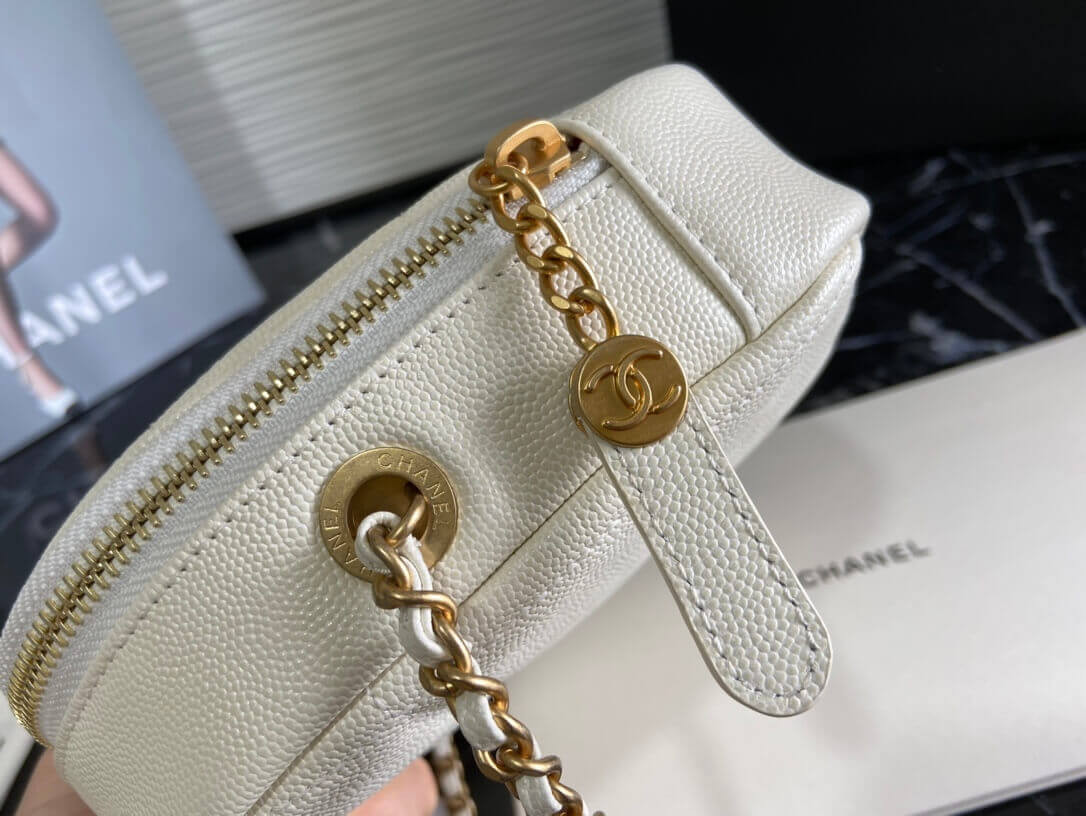 Chanel Small Diamond Bag AS2201 in Grained Calfskin