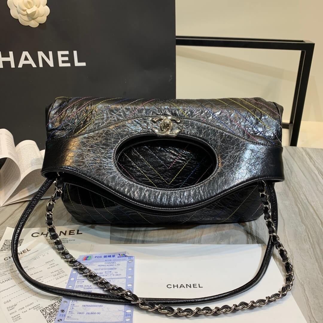 Chanel Crumpled Calfskin Chanel 31 Shopping Bag 0091