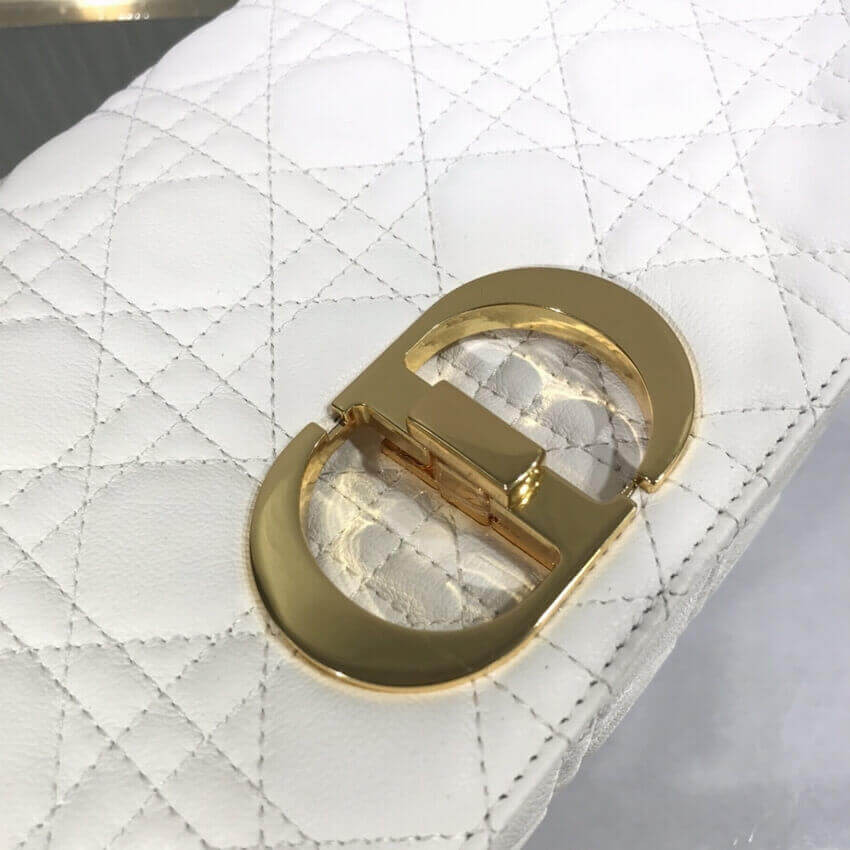 Dior Large Caro Bag Black Supple Cannage Calfskin M9243