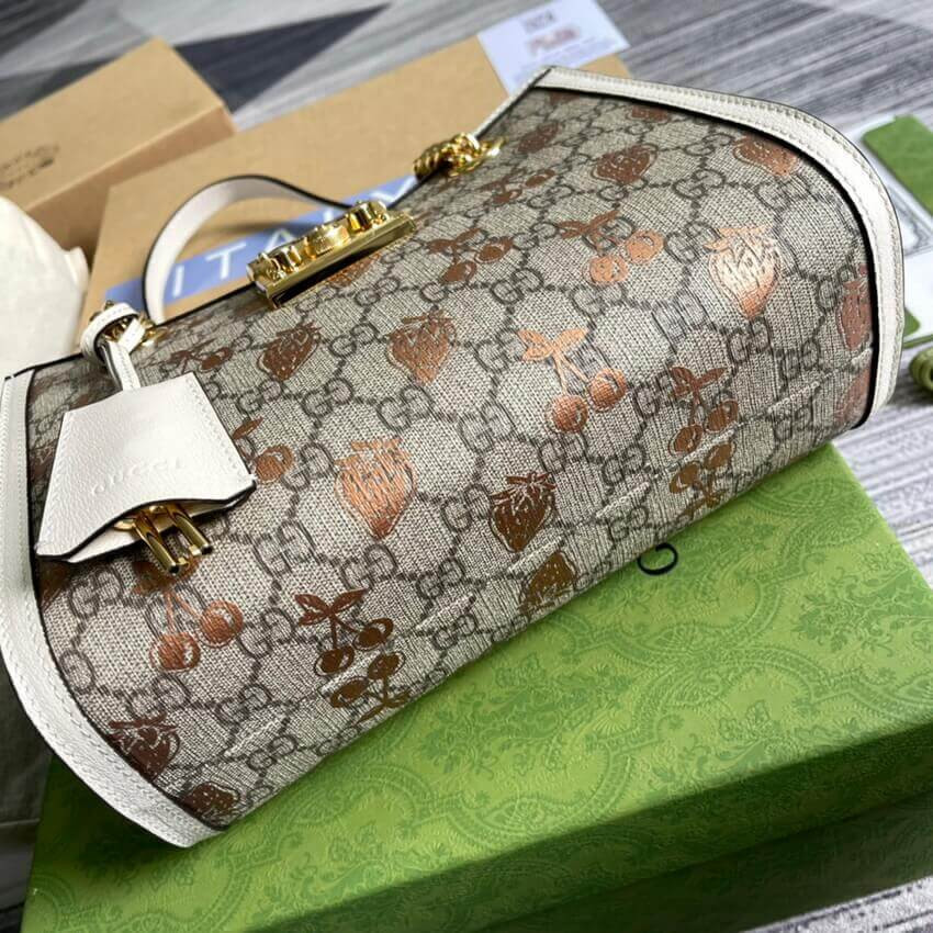 Gucci Padlock Small Berry Tote Bag 498156