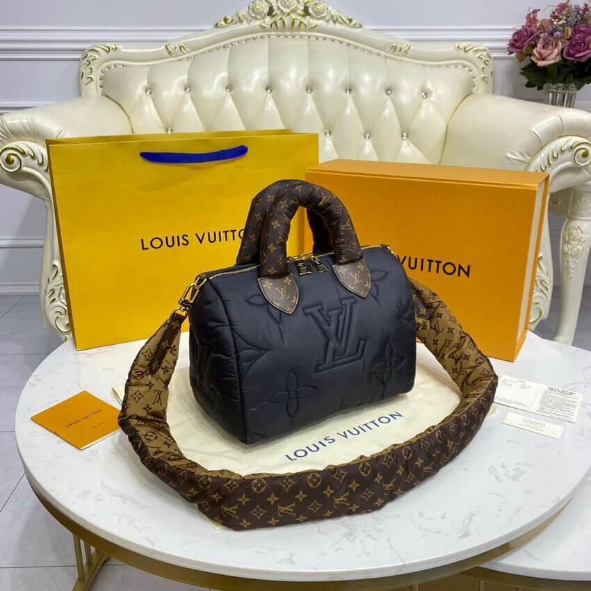 Louis Vuitton Econyl Speedy Bandouliere 25 M59008 Black