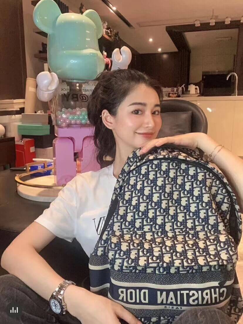 Christian Dior Oblique Jacquard Diortravel Backpack M6104