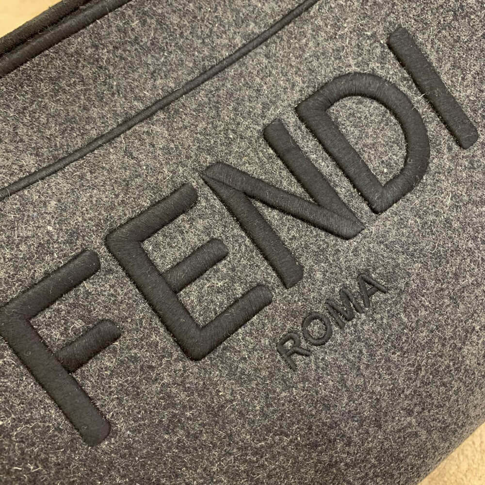 Fendi Logo Wool Shopper 8BH379