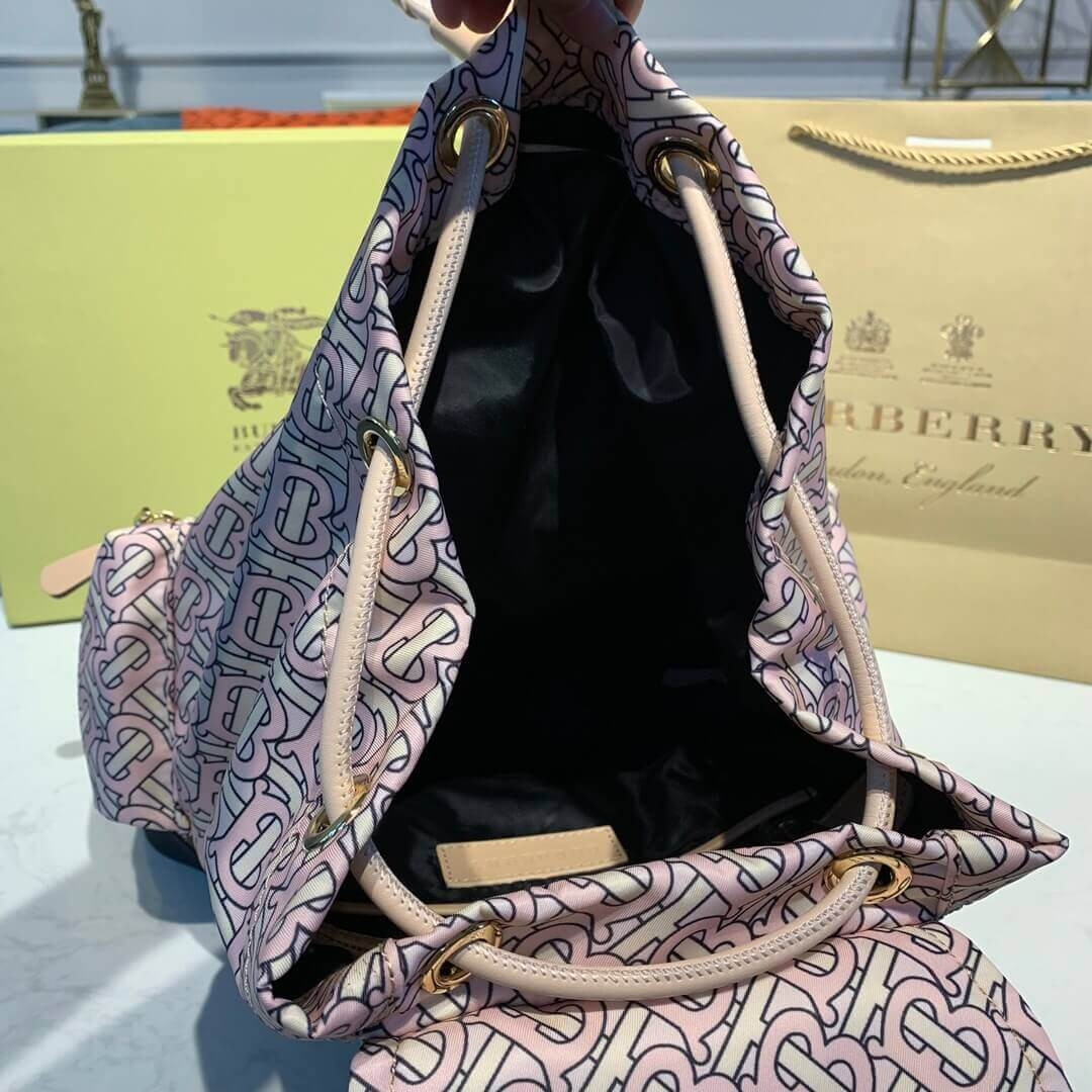 Burberry The Medium Rucksack in Monogram Print Nylon 80116391