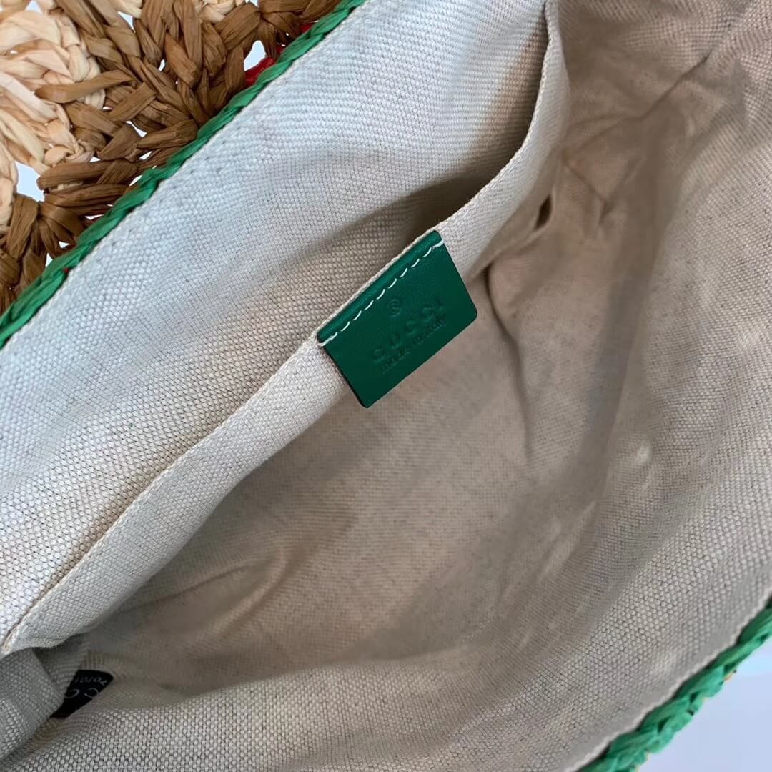 Gucci GG Marmont Raffia Small Shoulder Bag 574433