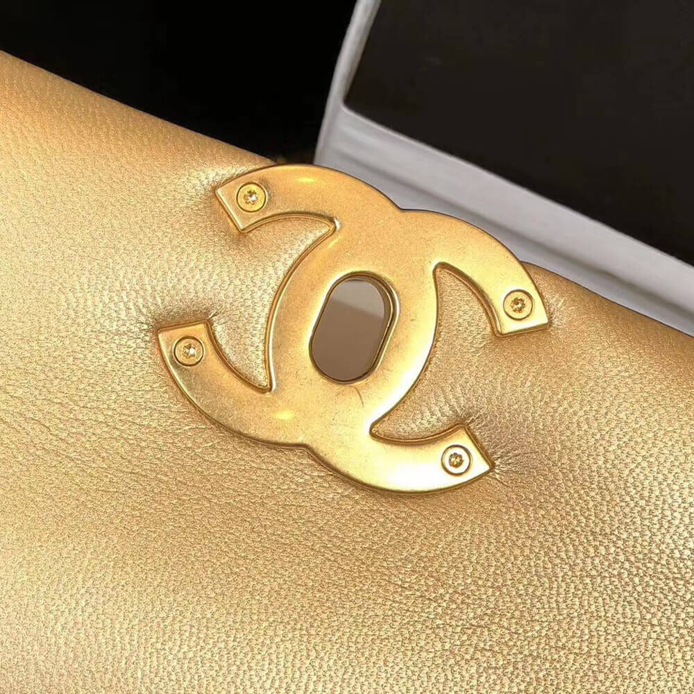Chanel 19 Flap Bag AS1160 Gold
