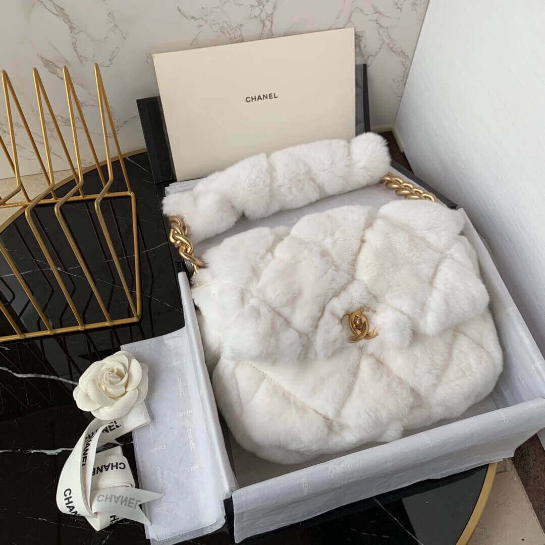Chanel Shearling Lambskin Flap Bag AS2240