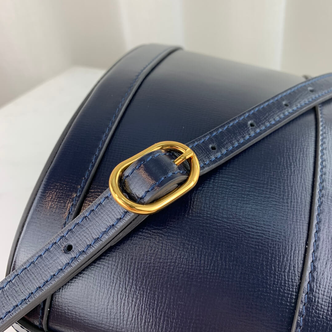Gucci 1955 Horsebit Bucket Bag 602118 Blue/Red