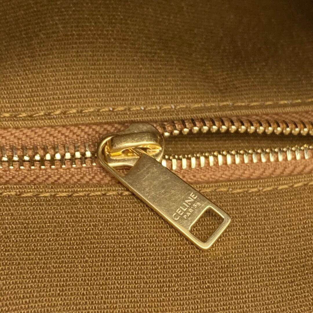 Celine Medium Patapans In Triomphe Canvas 195452 White