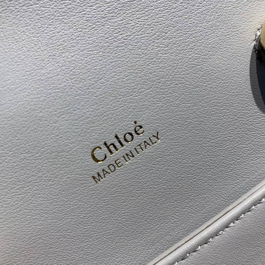 Chloe Small Aby Lock Chain Bag Embossed Lizard Effect S1220