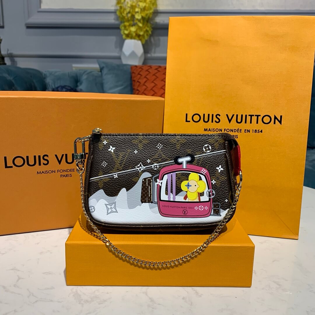 Louis Vuitton Courchevel Mini Pochette Accessoires M68490