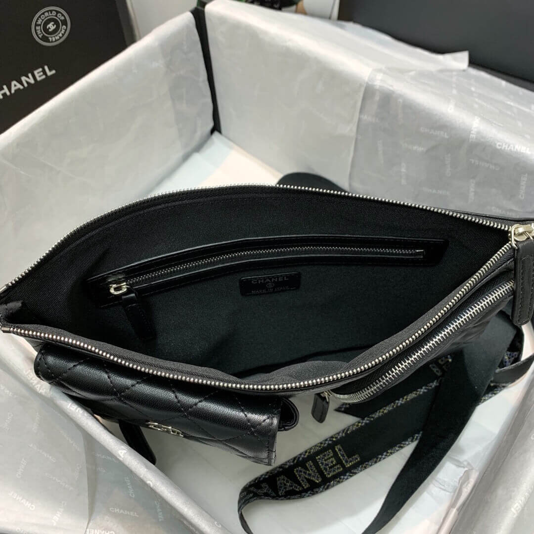 Chanel Lambskin Cases with Accessories AP1054 Black