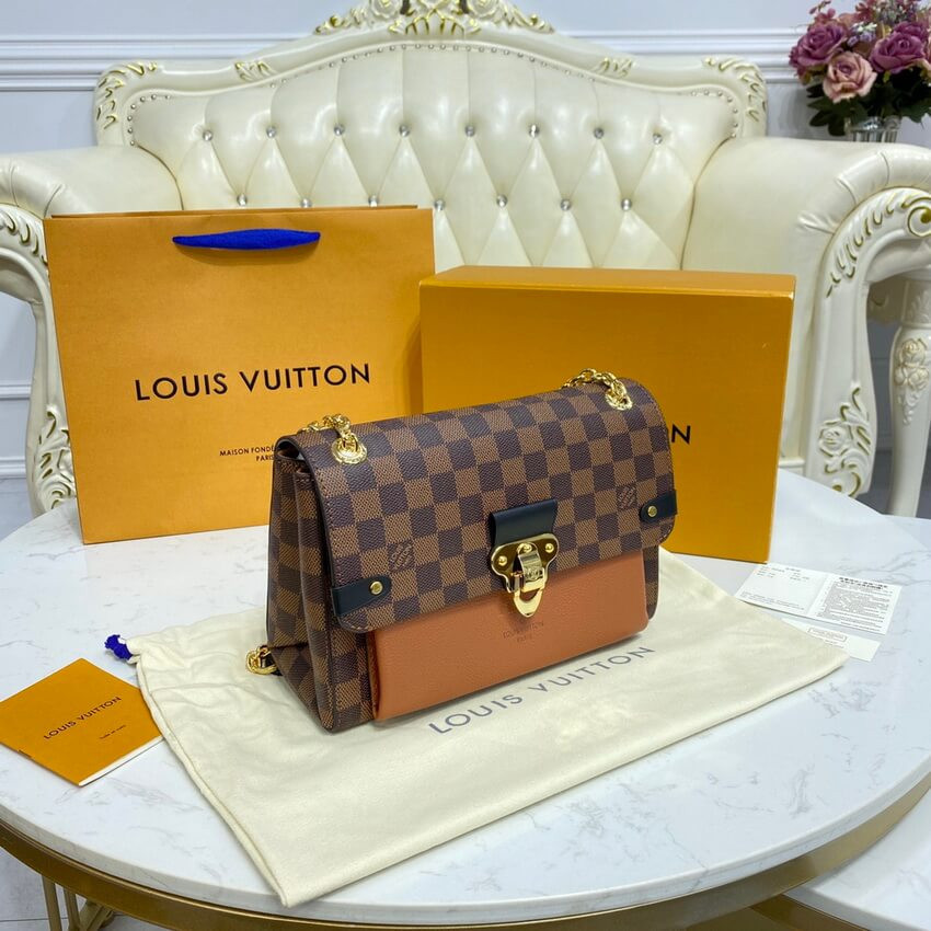 Louis Vuitton Damier Ebene Canvas Vavin PM N40110 Caramel