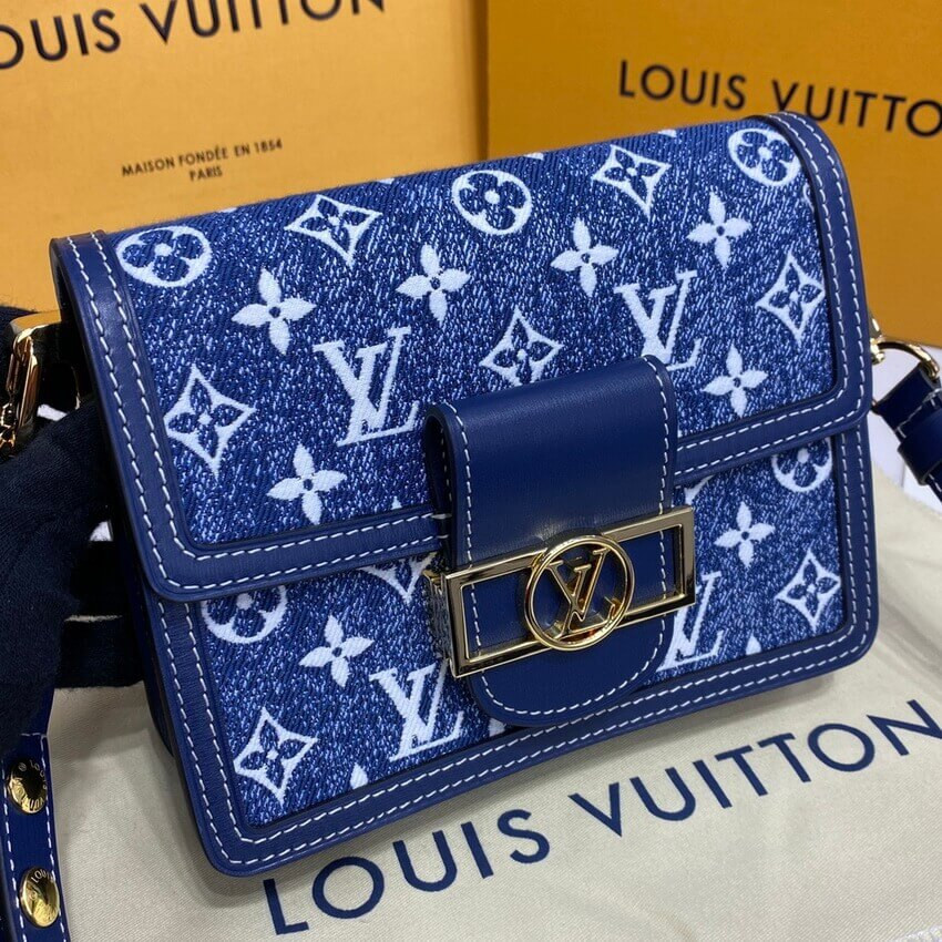 Louis Vuitton Monogram Denim Mini Dauphine M59716