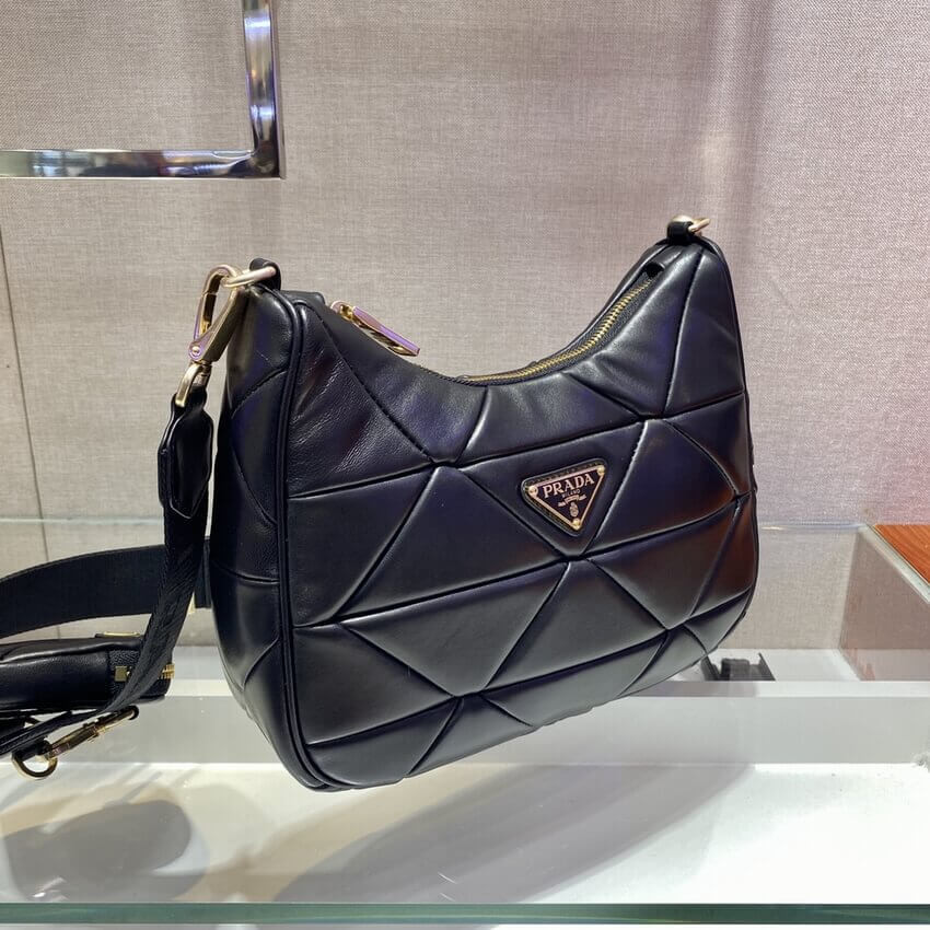 Prada Shearling Shoulder Bag 1BC151