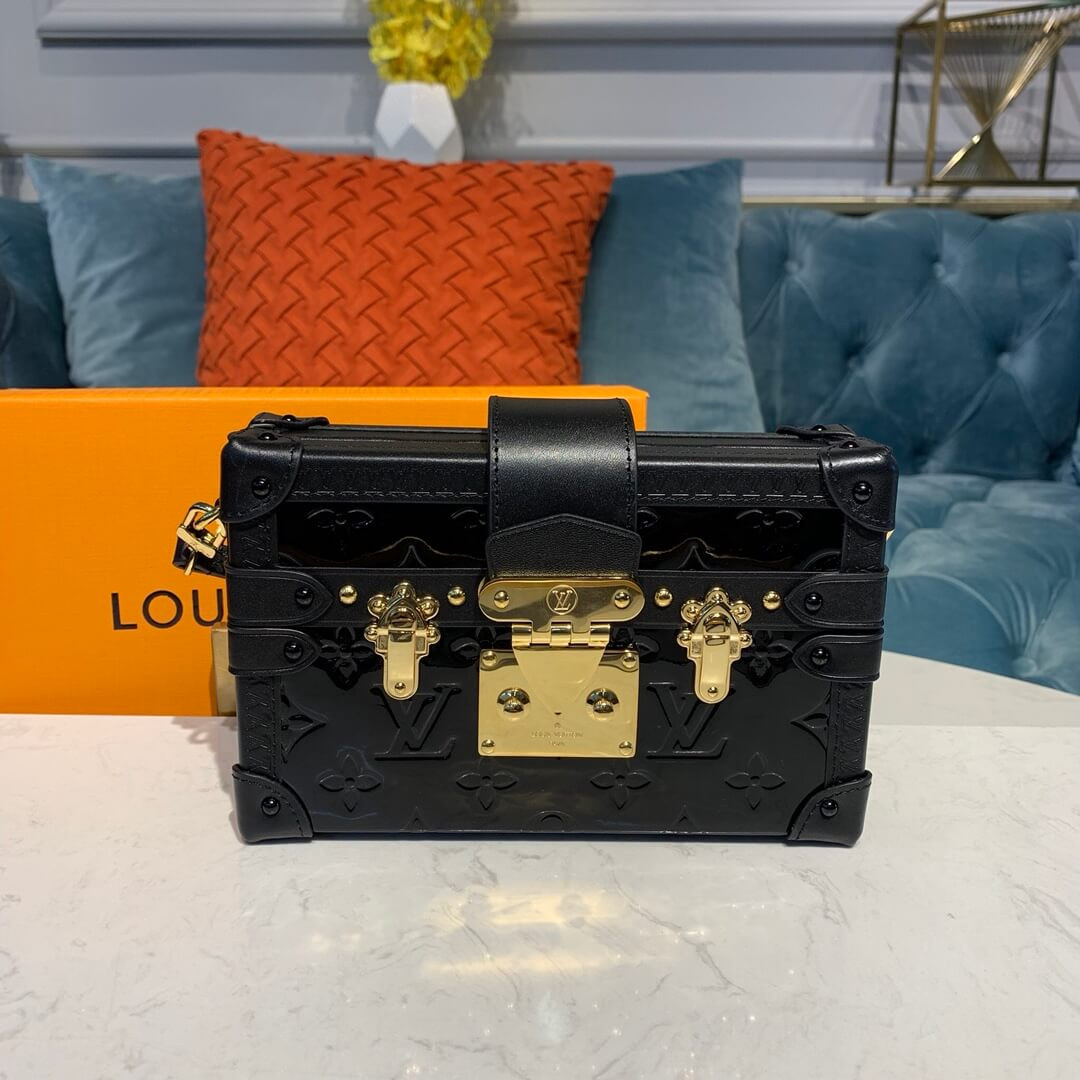 Louis Vuitton Monogram Vernis Petite Malle M54180 M54181