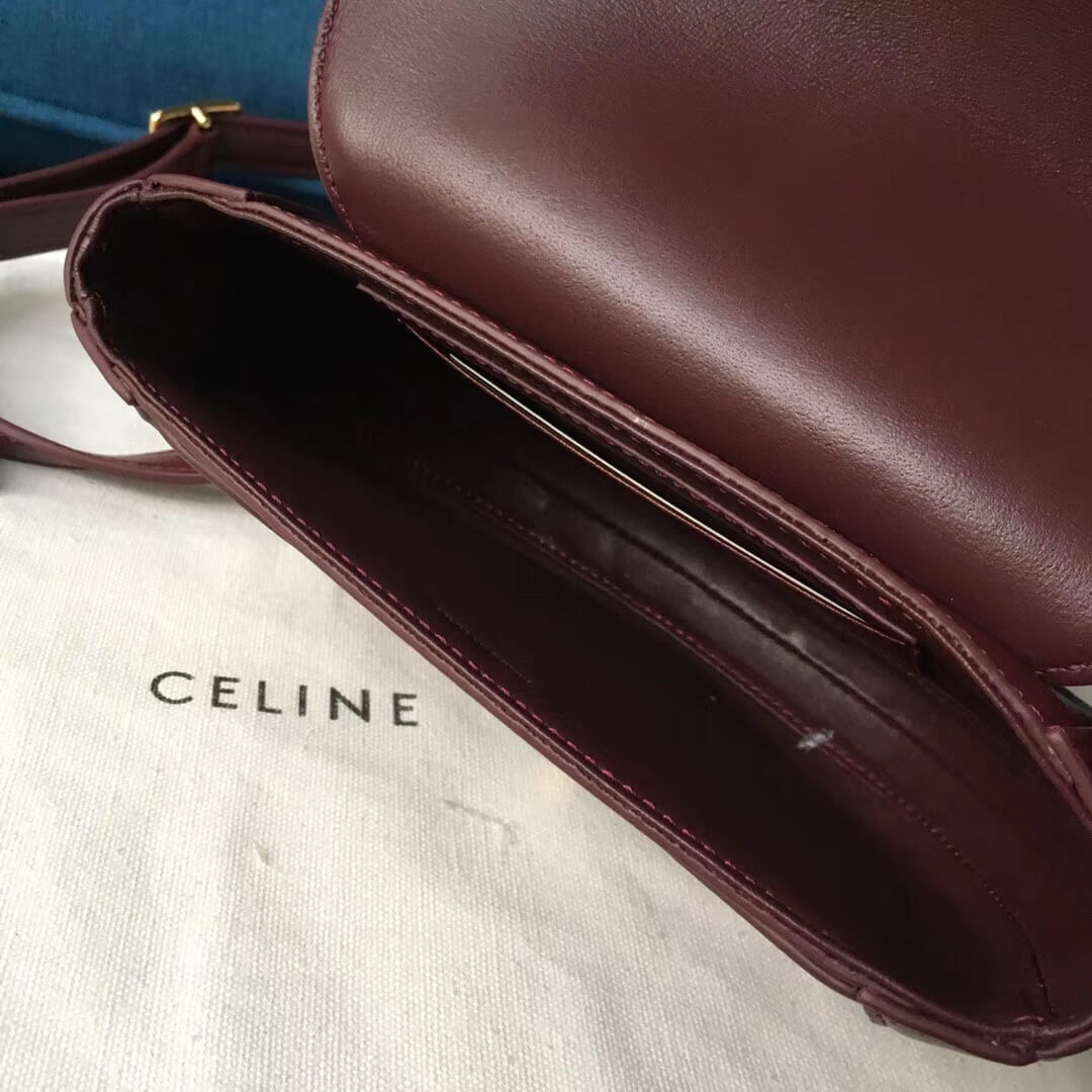 Celine Small Besace 16 Bag In Satinated Calfskin 188013