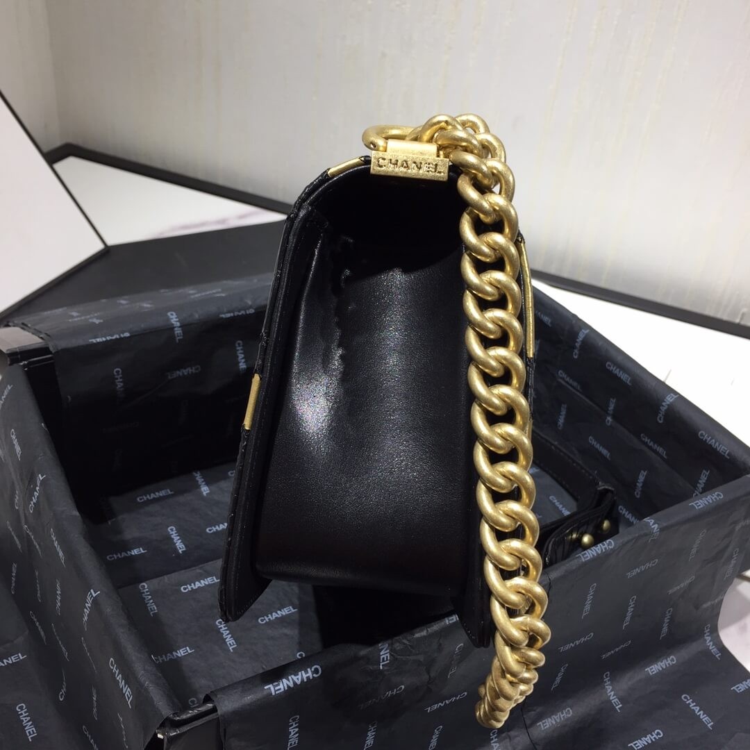 Chanel Small Boy Chanel Handbag A67085 Gold/Black