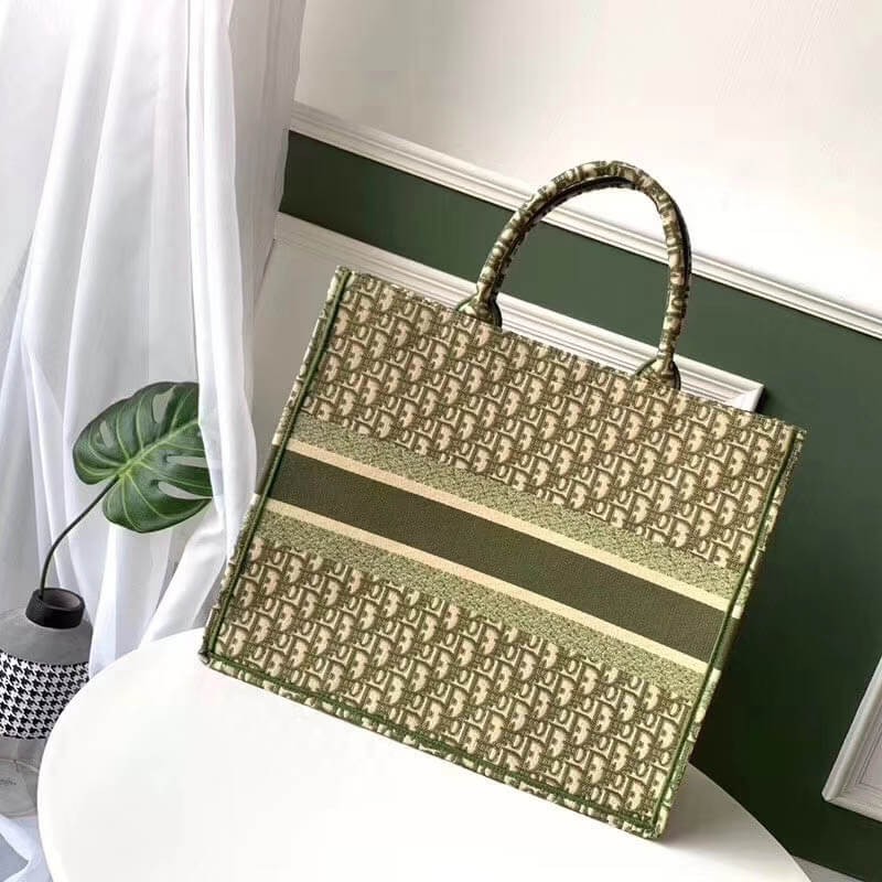 Christian Dior Book Tote Bag Oblique Print M1286