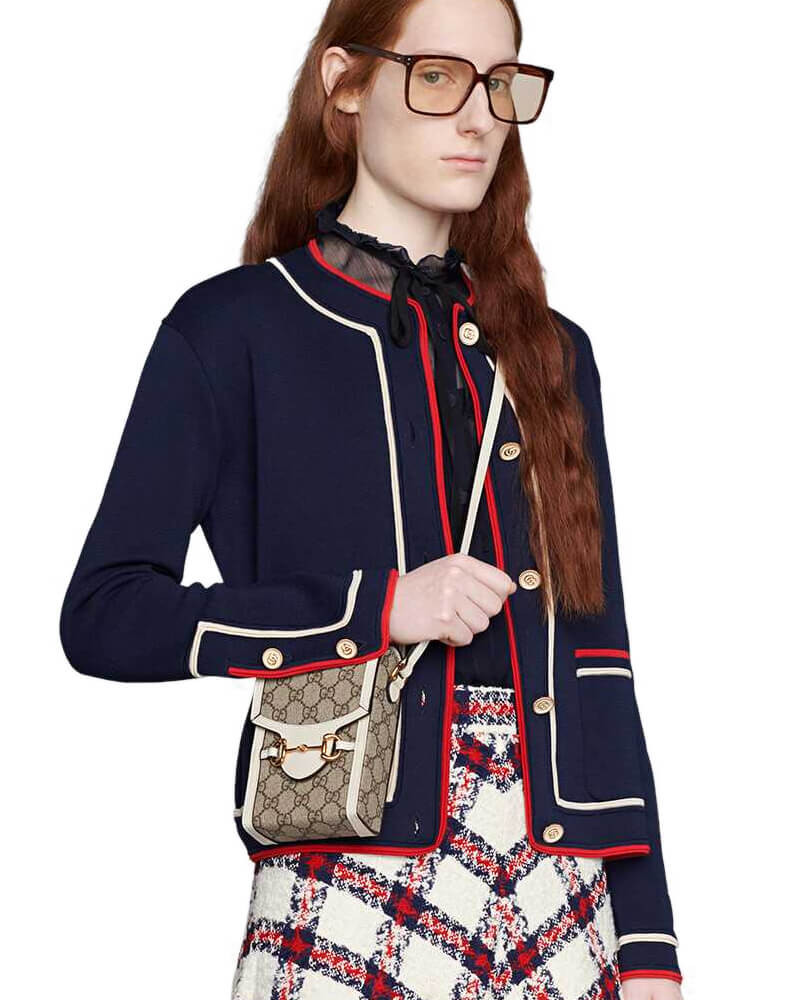 Gucci GG Supreme Horsebit 1955 Mini Bag 625615