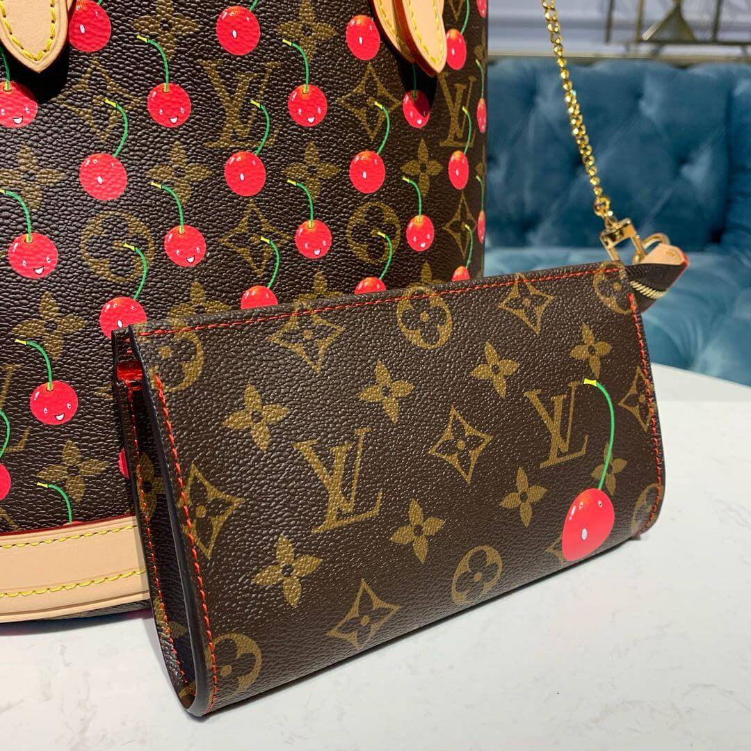 Louis Vuitton Monogram Cherry Petit Bucket M42238
