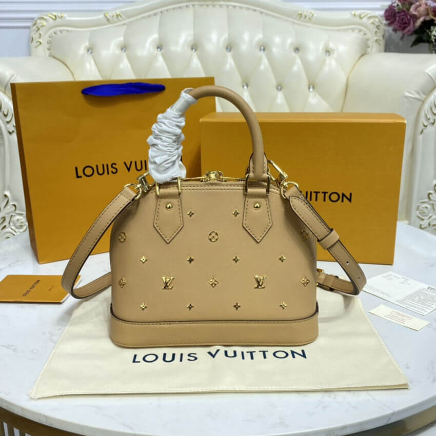 Louis Vuitton Alma BB Monogram Metal in Beige M58638