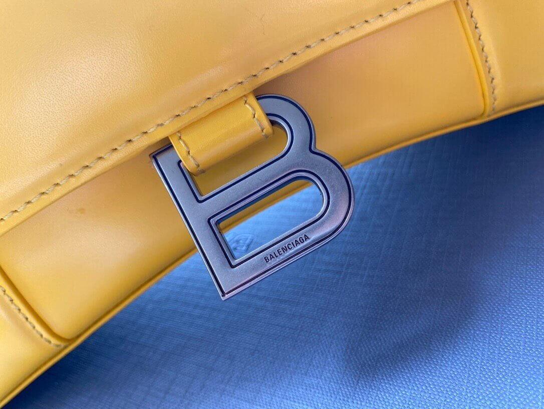 Balenciaga Hourglass S Shiny Box Calfskin Tote