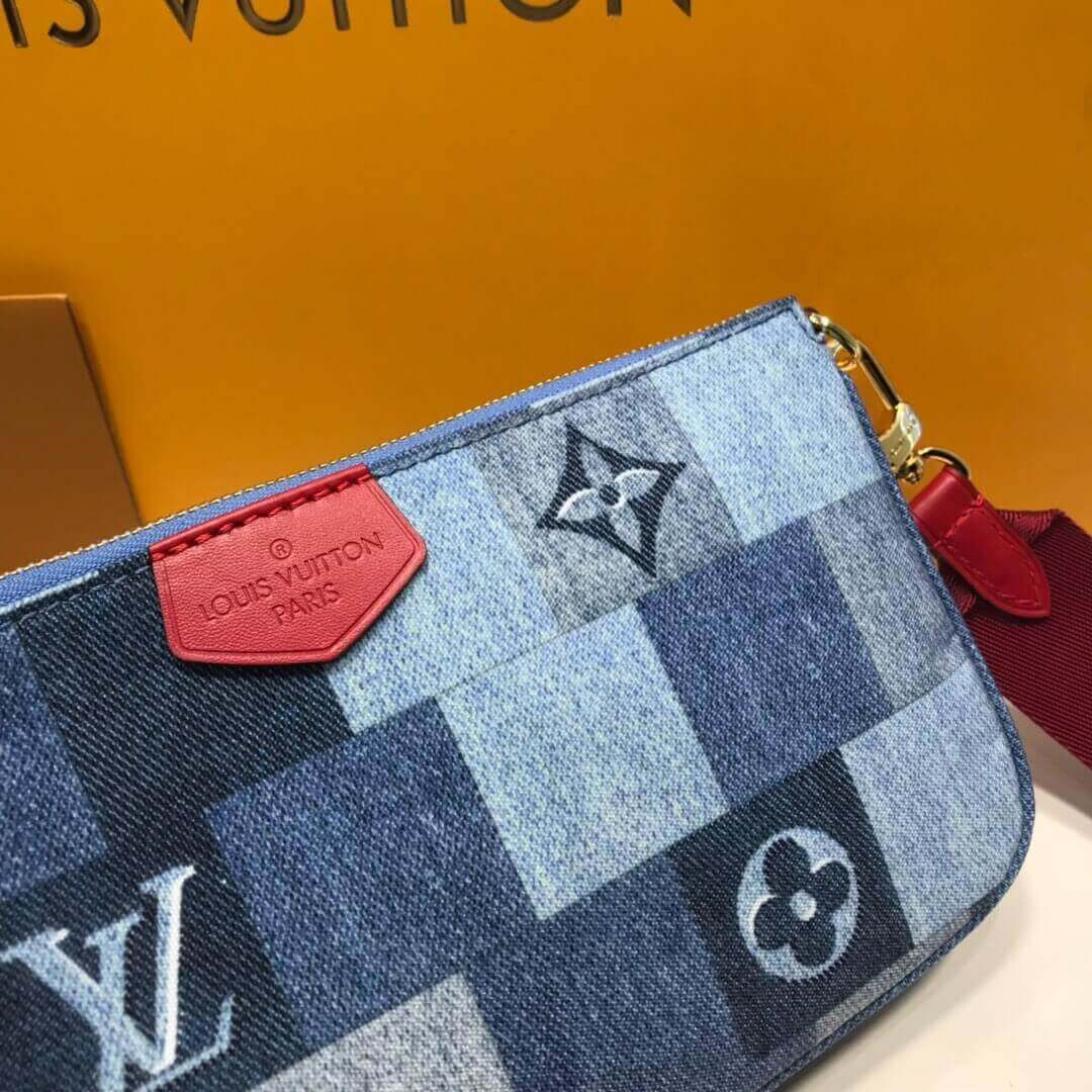 Louis Vuitton Monogram Denim Canvas Multi Pochette Accessoires M44990