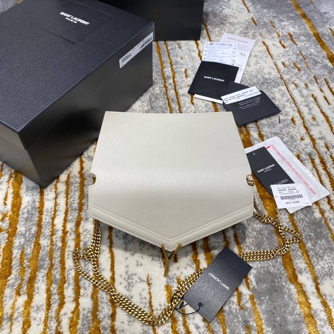 YSL Saint Laurent Cassandra Monogram Clasp Bag In Grain Leather 532750