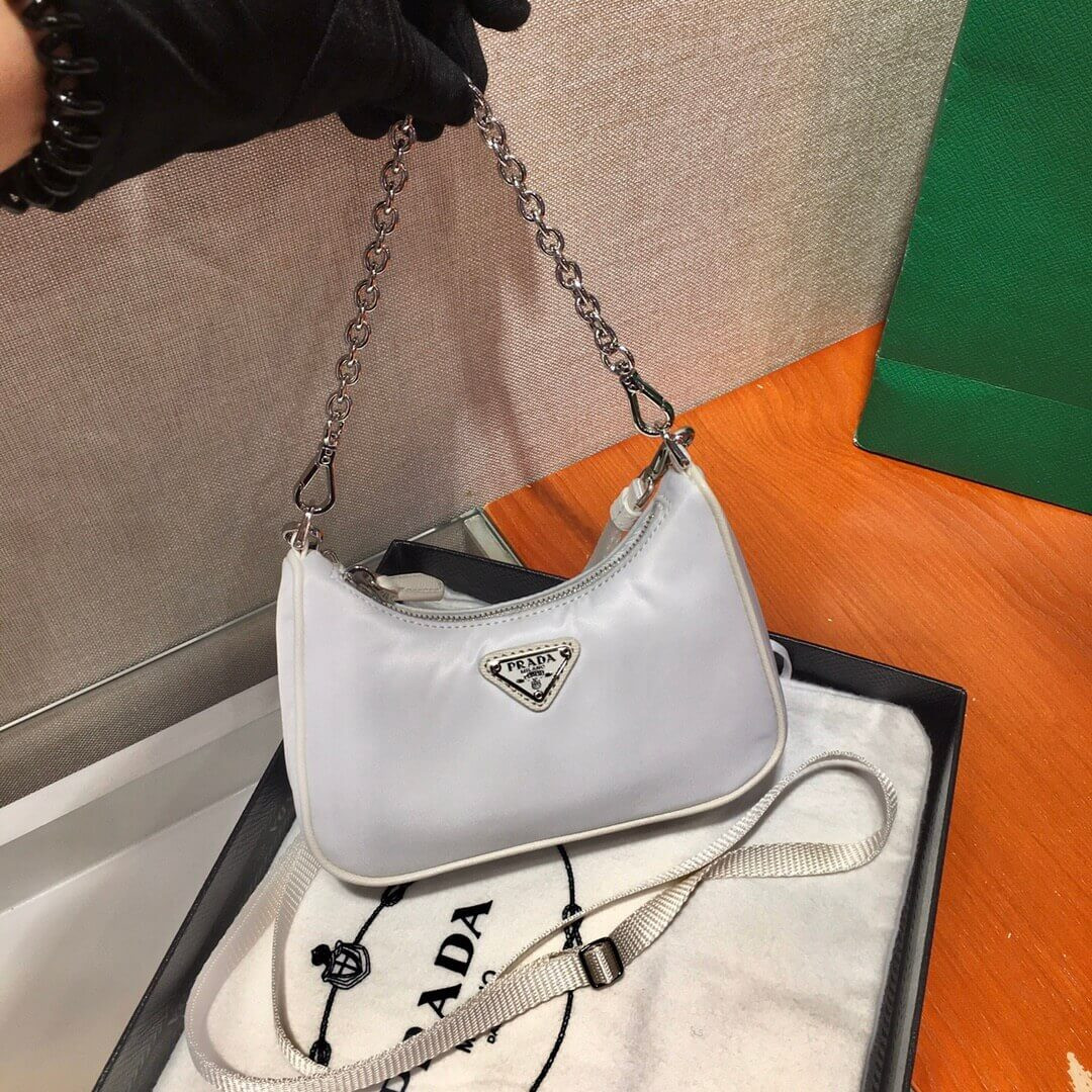Prada Mini Nylon Hobo Bag 15cm 1BC204