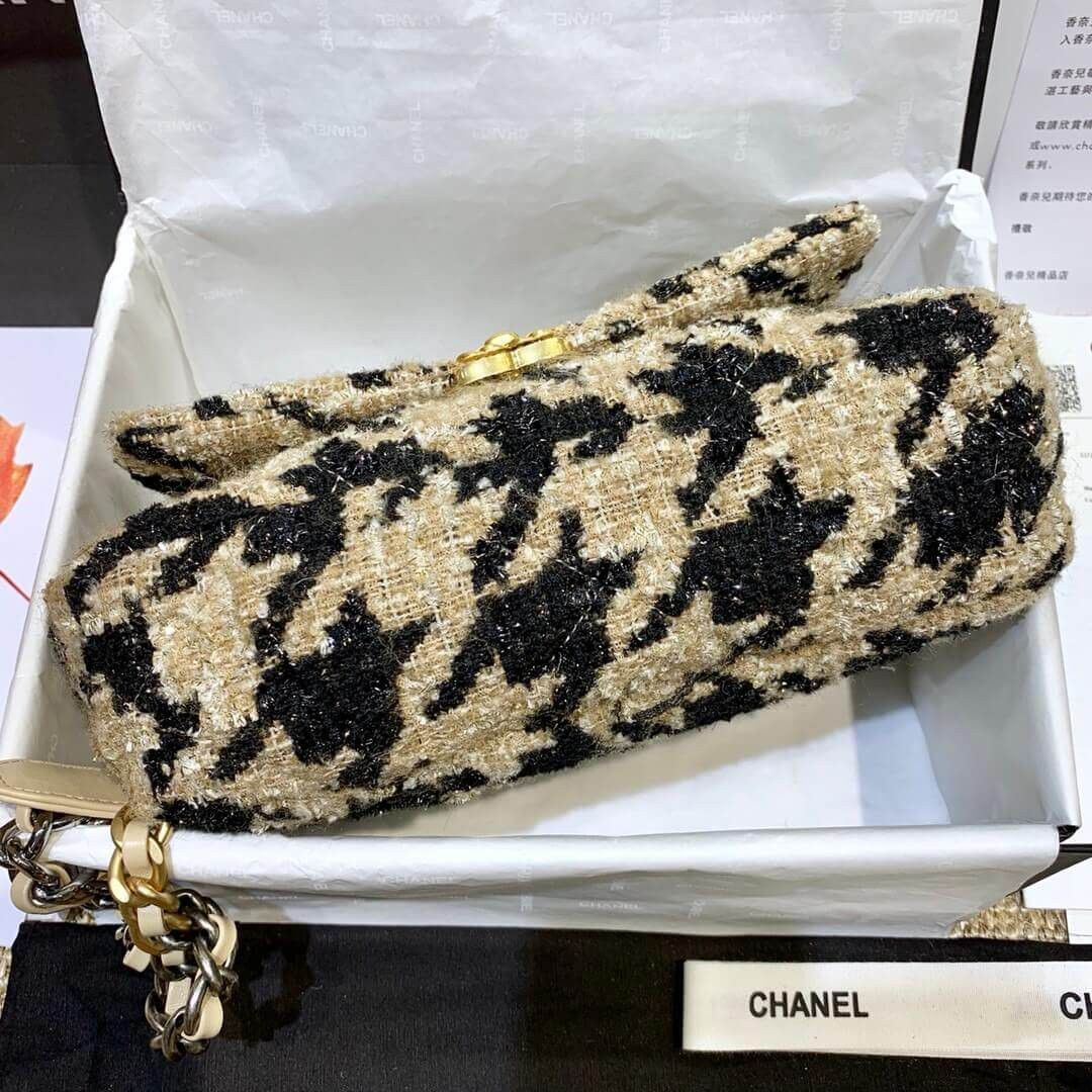 Chanel 19 Tweed Maxi Flap Bag AS1160
