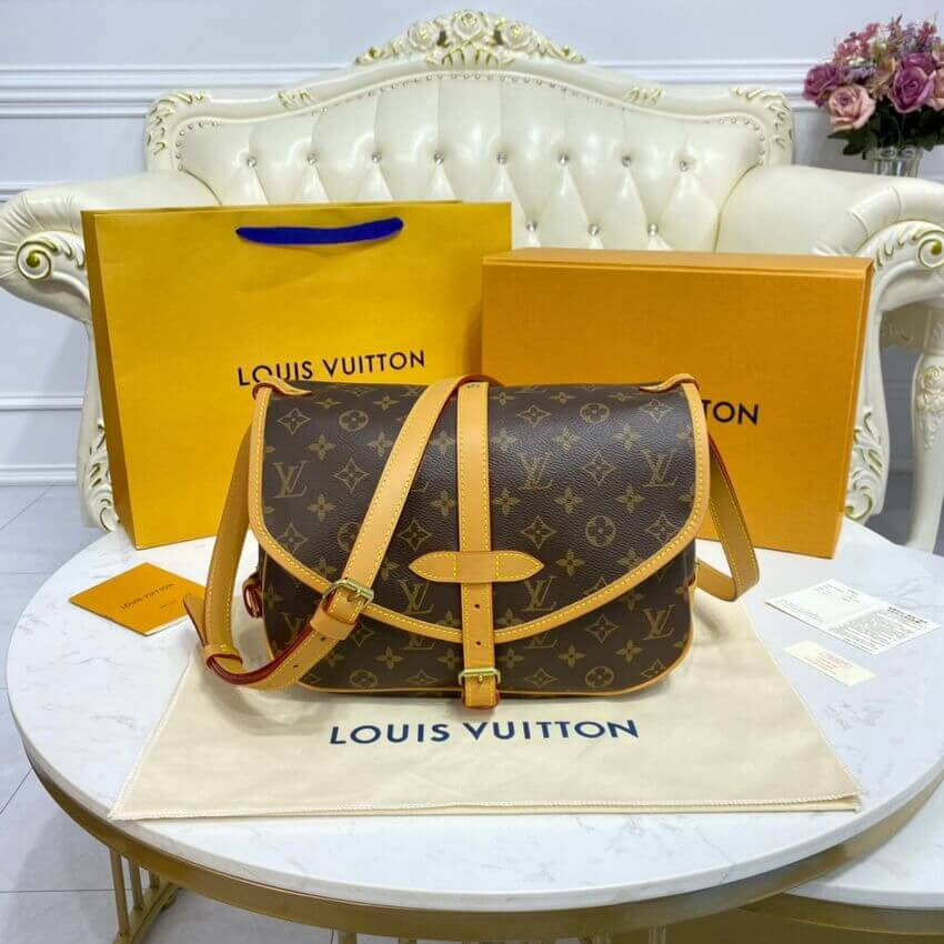 Louis Vuitton Monogram Canvas Saumur MM M42256