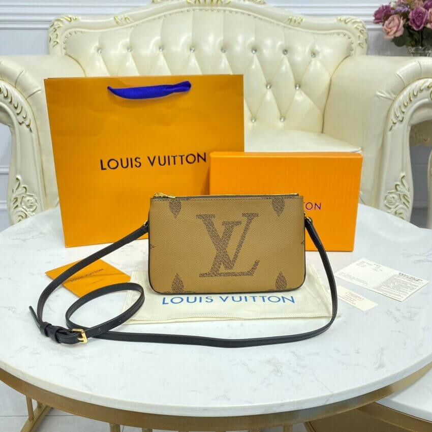 Louis Vuitton Monogram Double Zip Pochette M69203