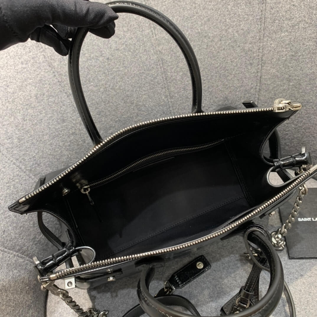 Saint Laurent Baby Sac De Jour Souple Duffle Bag In Moroder Leather 491715