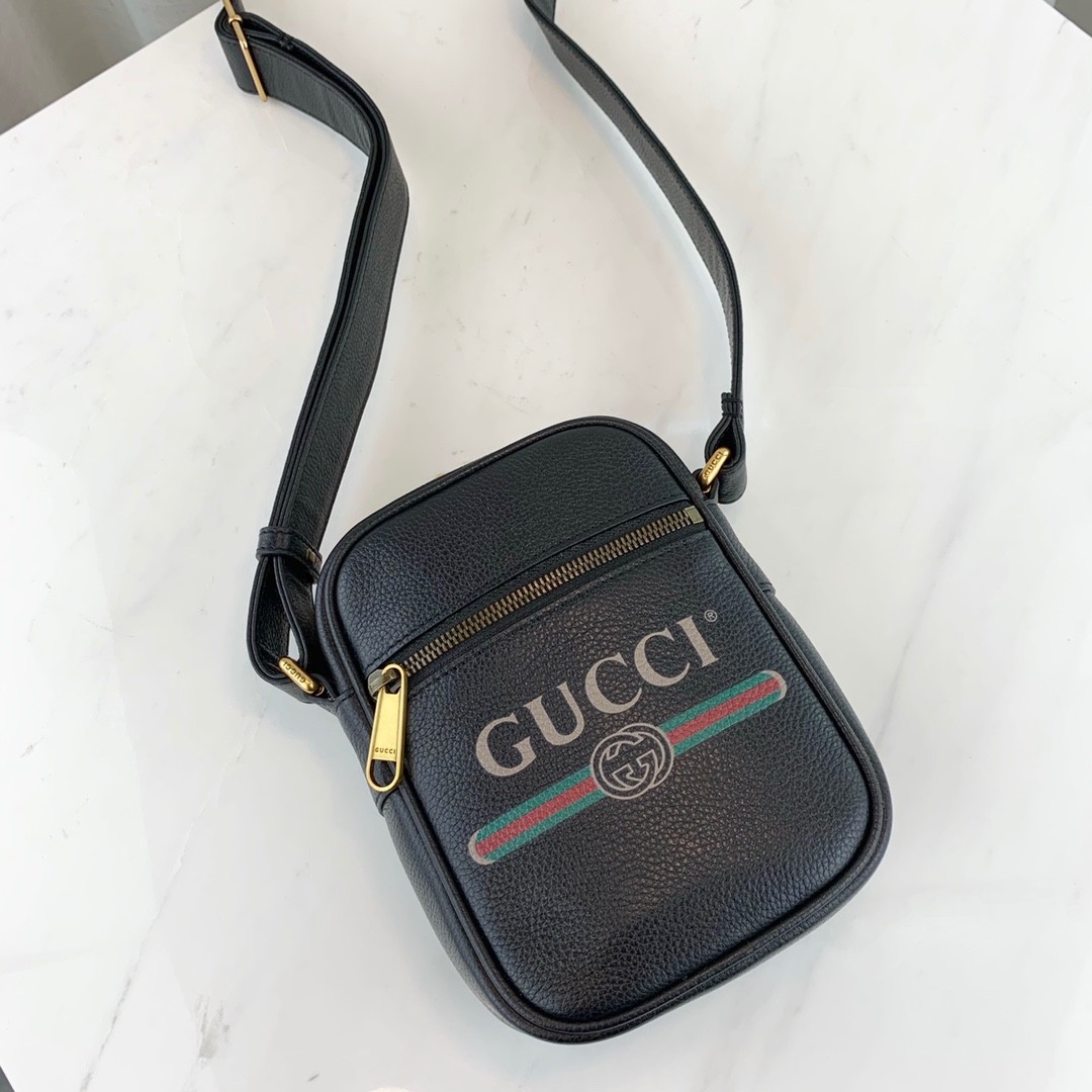 Gucci Print Leather Shoulder Bag 574803