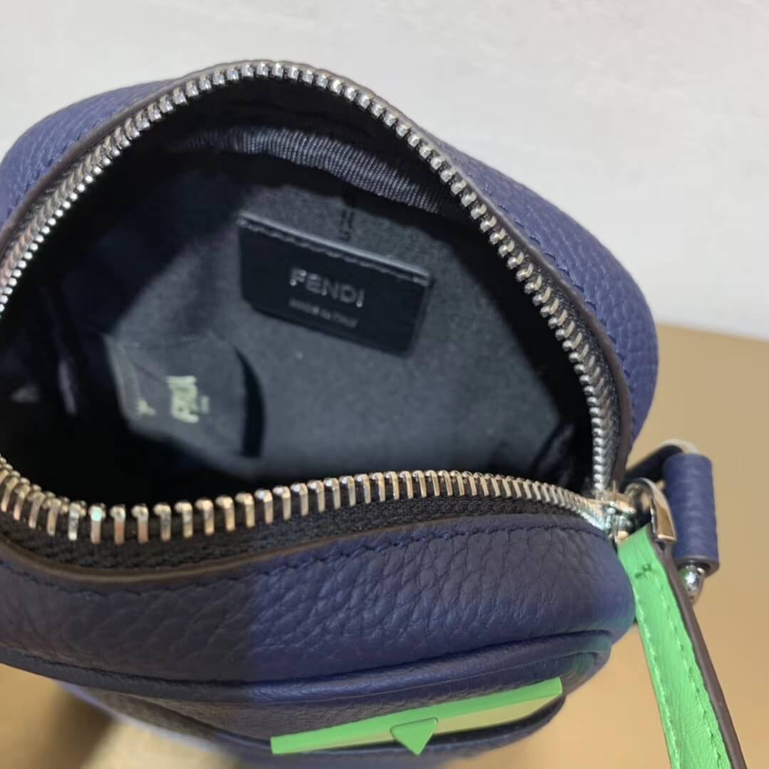 Fendi Grained Leather Small Messenger Bag 7VA456