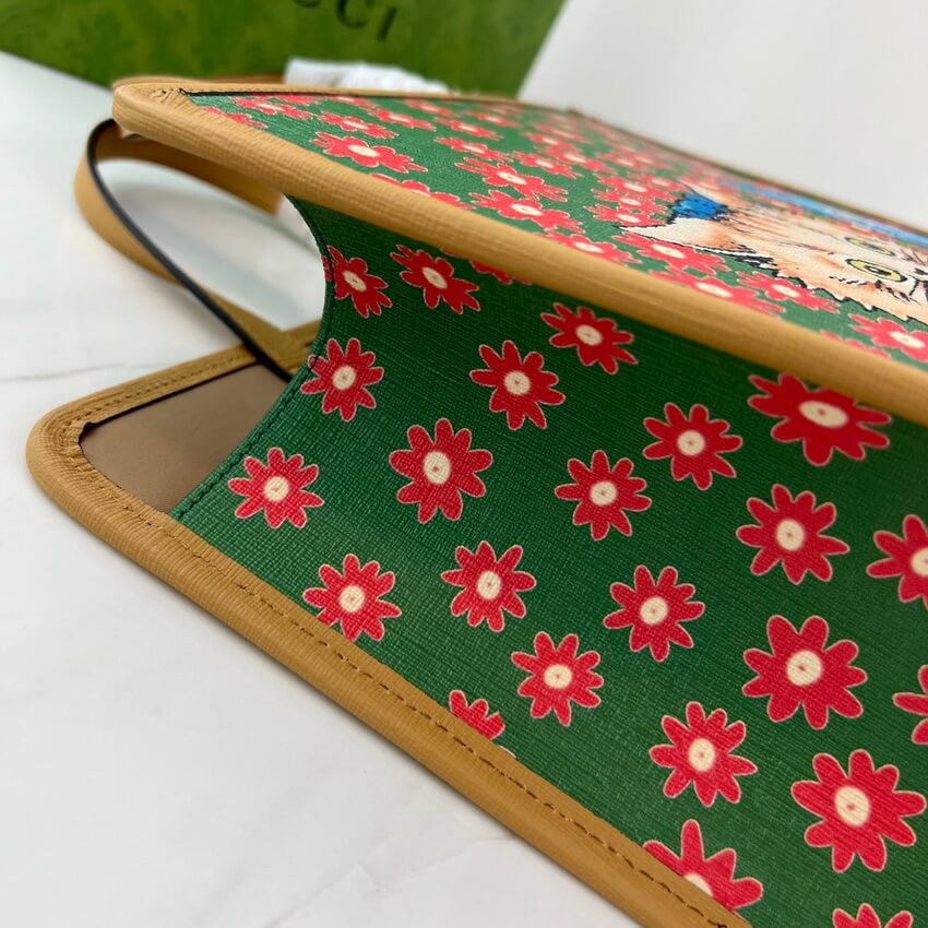 Gucci Kitten Print Tote Bag 630542