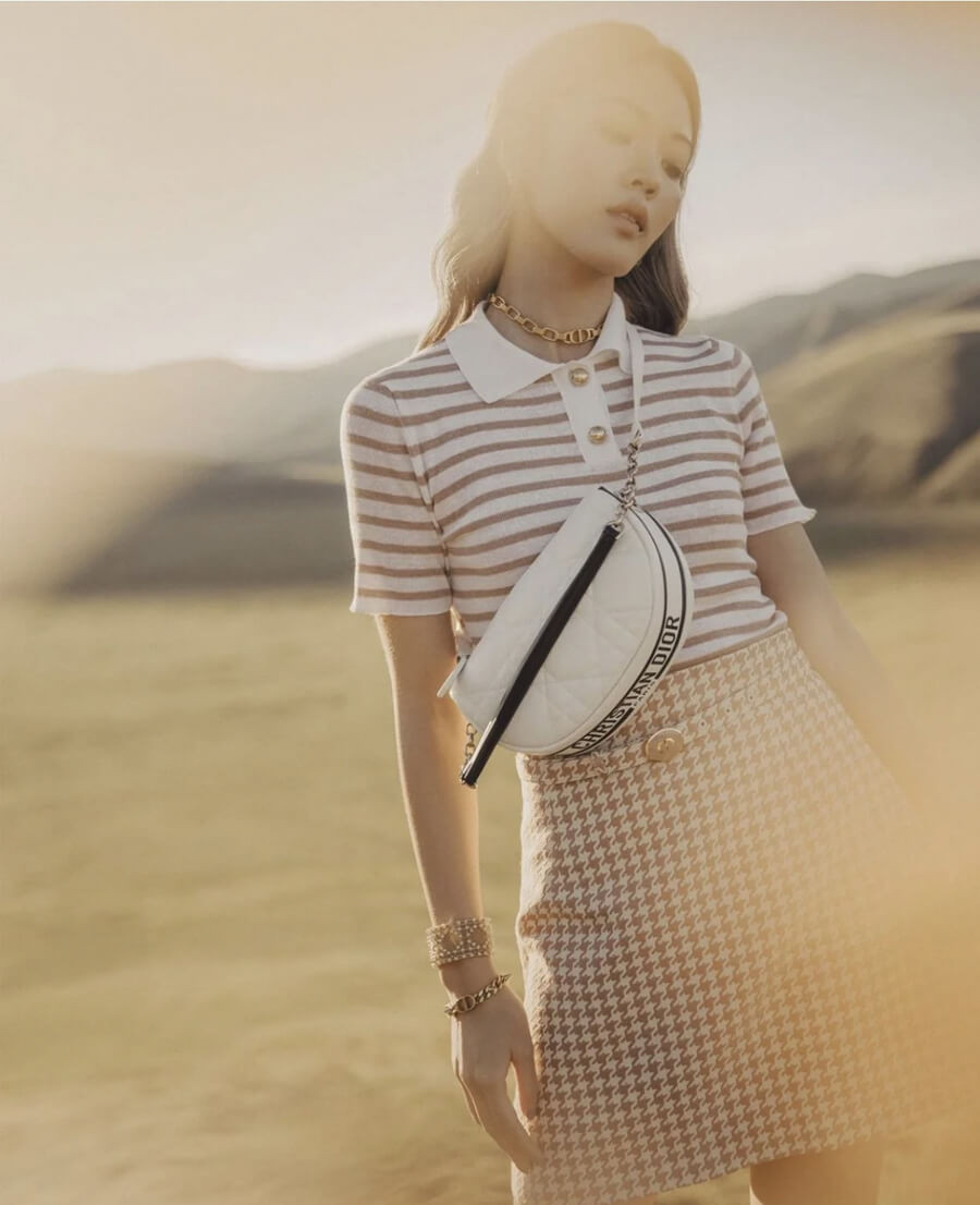 Christian Dior Small Vibe Hobo Bag M7200 White Cannage Lambskin