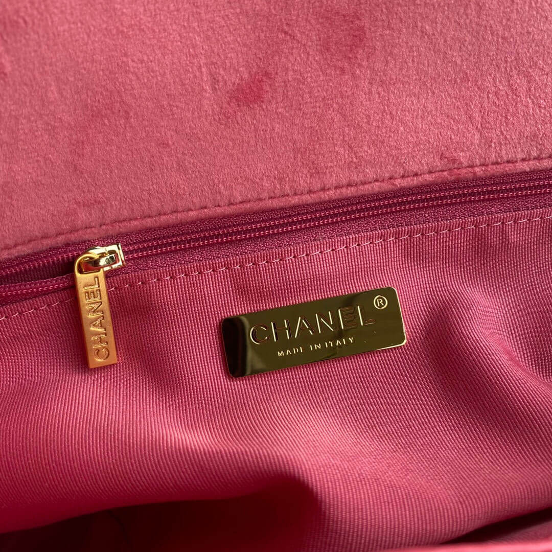 Chanel 19 Large Velvet Flap Bag AS1161