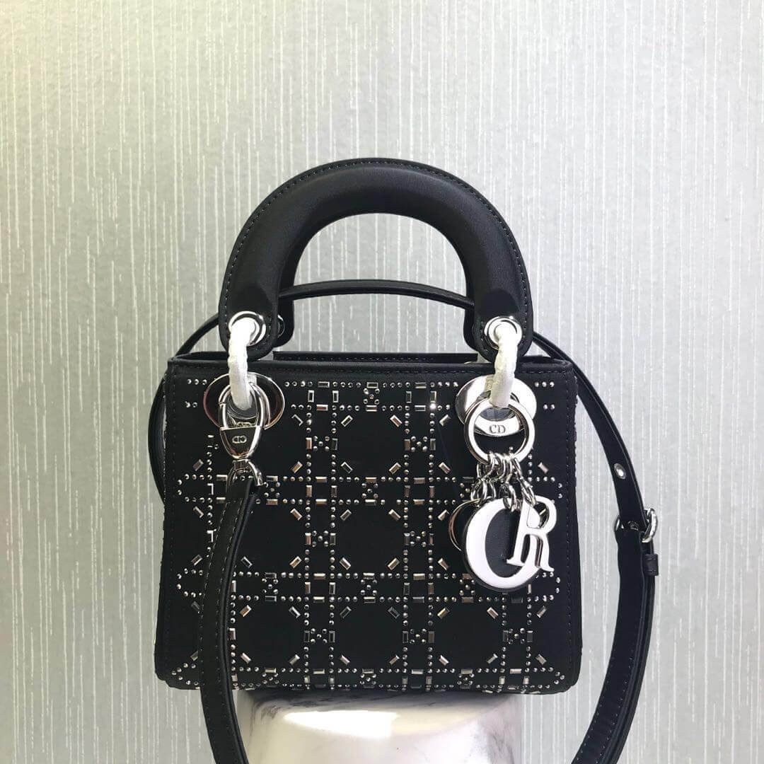 Christian Dior Rhinestones Mini Lady Dior Bag M0500