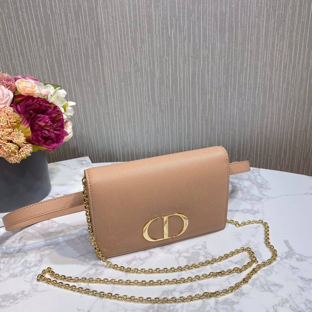 Christian Dior 30 Montaigne 2-In-1 Pouch Grained Calfskin S2086