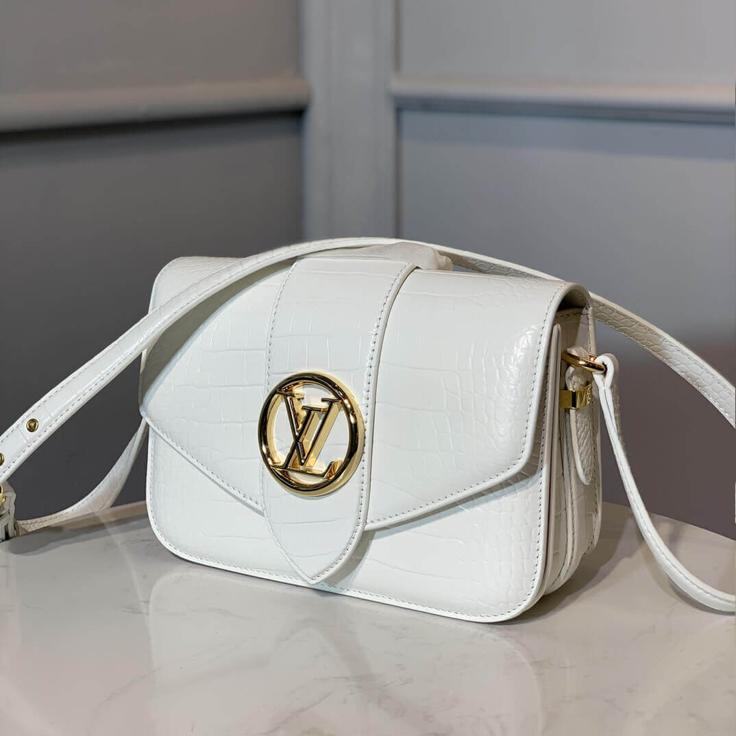 Louis Vuitton Crocodile Embossed LV Pont 9 M55950
