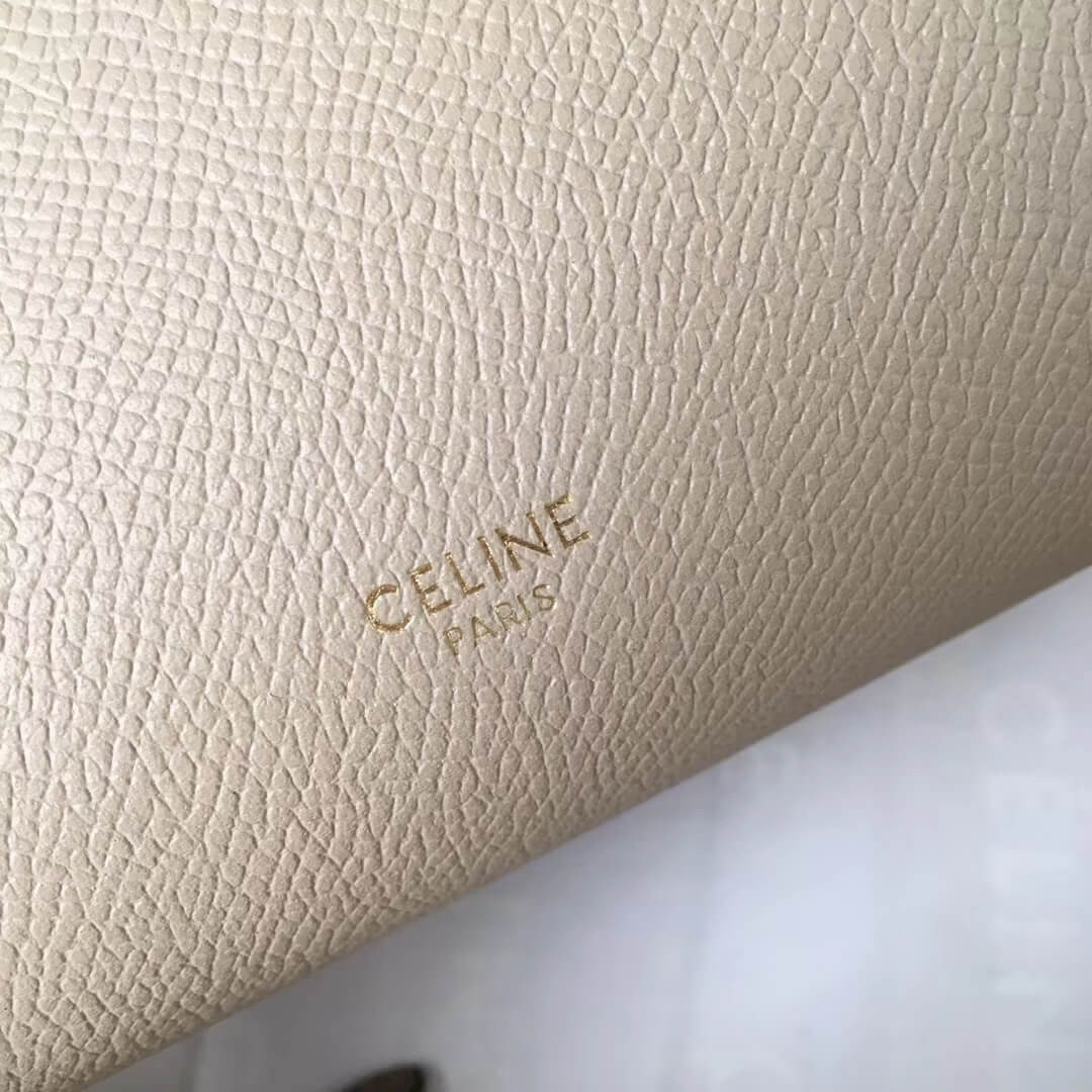 Celine Micro Belt Bag In Grained Calfskin 189153 Light Taupe