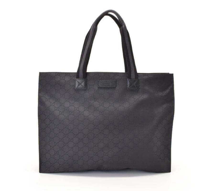Gucci GG Guccissima Black Nylon Tote Bag 449176